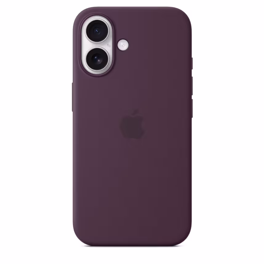  Apple iPhone 16 Silikon Case mit Magsafe plum 