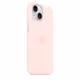Apple iPhone 15 Silikon Case mit MagSafe light pink