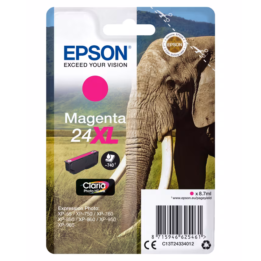 Epson 24XL Tinte Photo Magenta 8,5ml