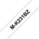 Brother M-K231BZ Schriftband weiss/schwarz 12mm