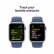 Apple Watch SE LTE 40mm silver Alu Case + denim Band S/M