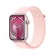 Apple Watch S9 GPS Alu rose 45mm Sport Loop hellrosa
