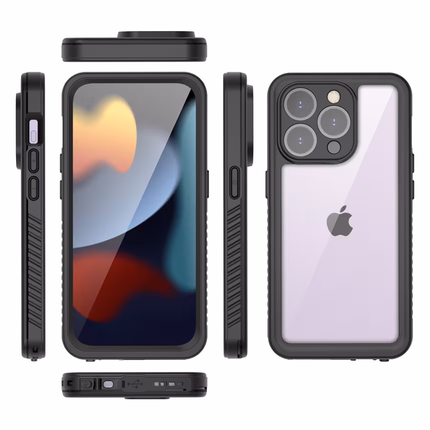 felixx IP68 Waterproof case Black - Apple iPhone 15 Pro Max