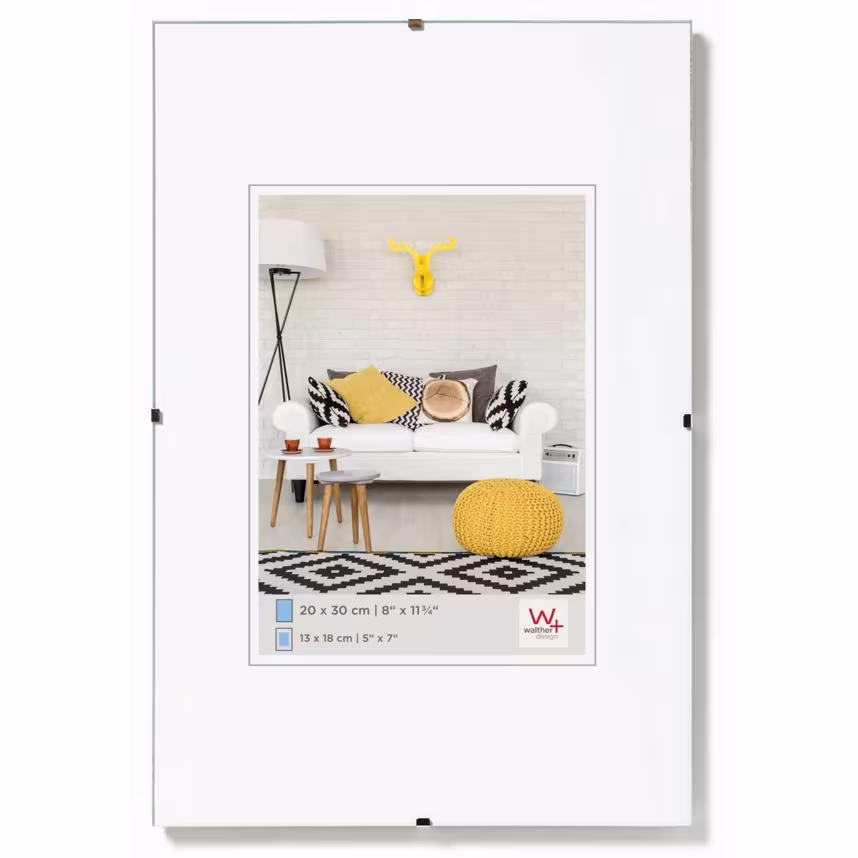 Rahmenloser Bildhalter 40x60cm Reflex