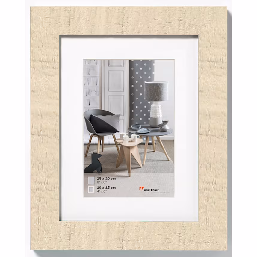 Bilderrahmen Home 15x20cm Holz creme