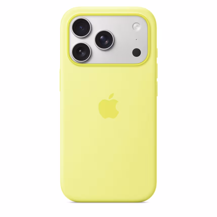 Apple iPhone 17 Pro Silicone Case mit MagSafe Neon Yellow

