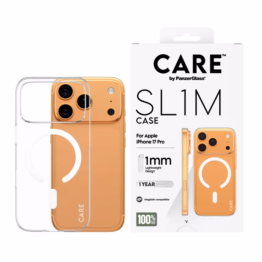 PanzerGlass CARE SL1M Case m.MagSafe iPhone 17 Pro Clear