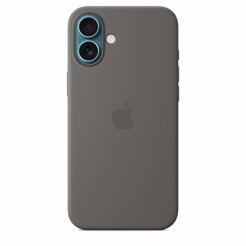  Apple iPhone 16 Plus Silikon Case mit Magsafe stone gray 