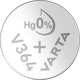 Varta V364 Silver Coin 1,55V
