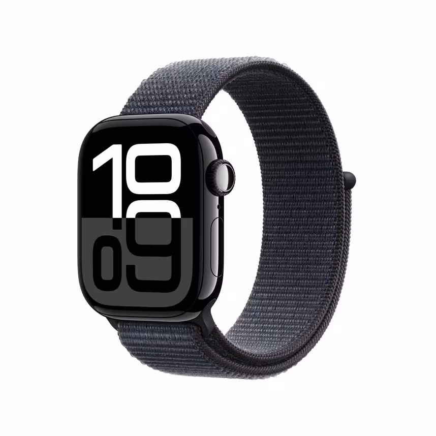 Apple Watch S10 LTE 42mm black Alu Case + ink Loop 