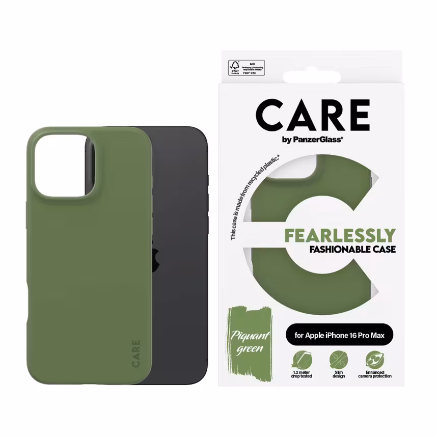 Care Back Cover Fashion Apple iPhone 16 Pro Max grün