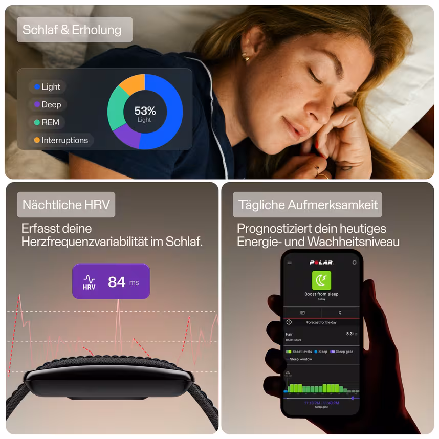 Polar Loop Gen2 Silikon Black/Red S-M