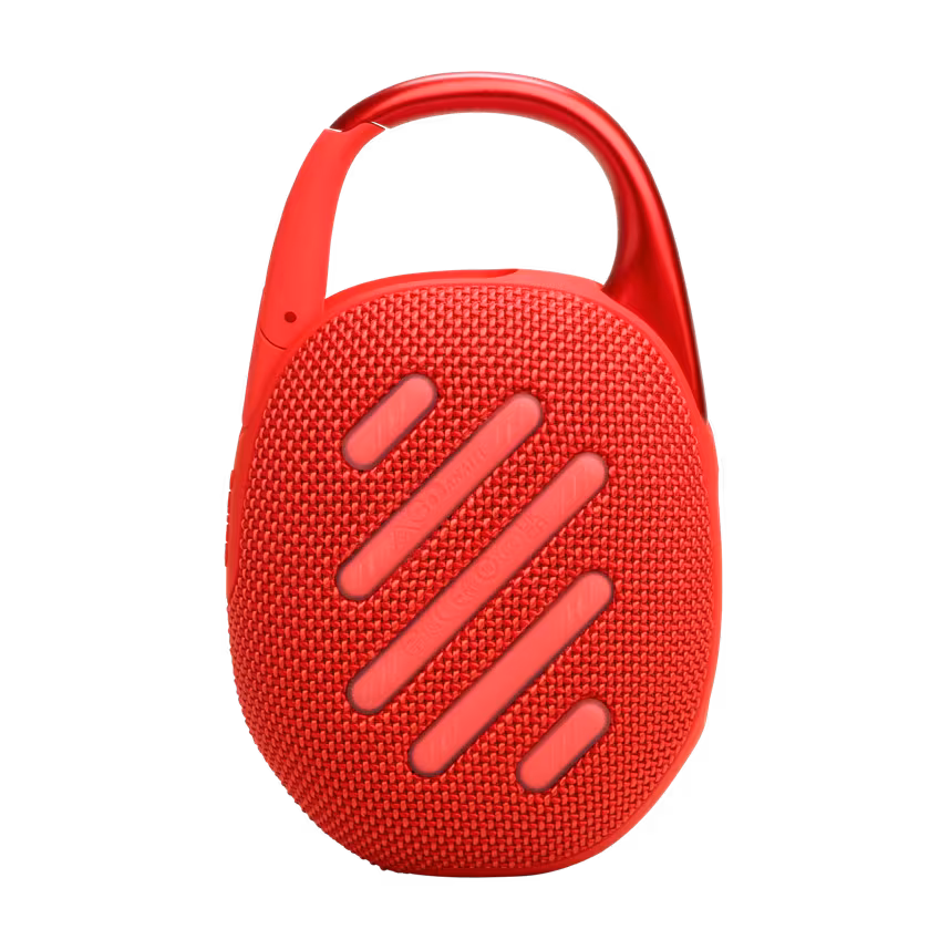 JBL Clip5 Bluetooth Lautsprecher mit Karabinerhaken rot