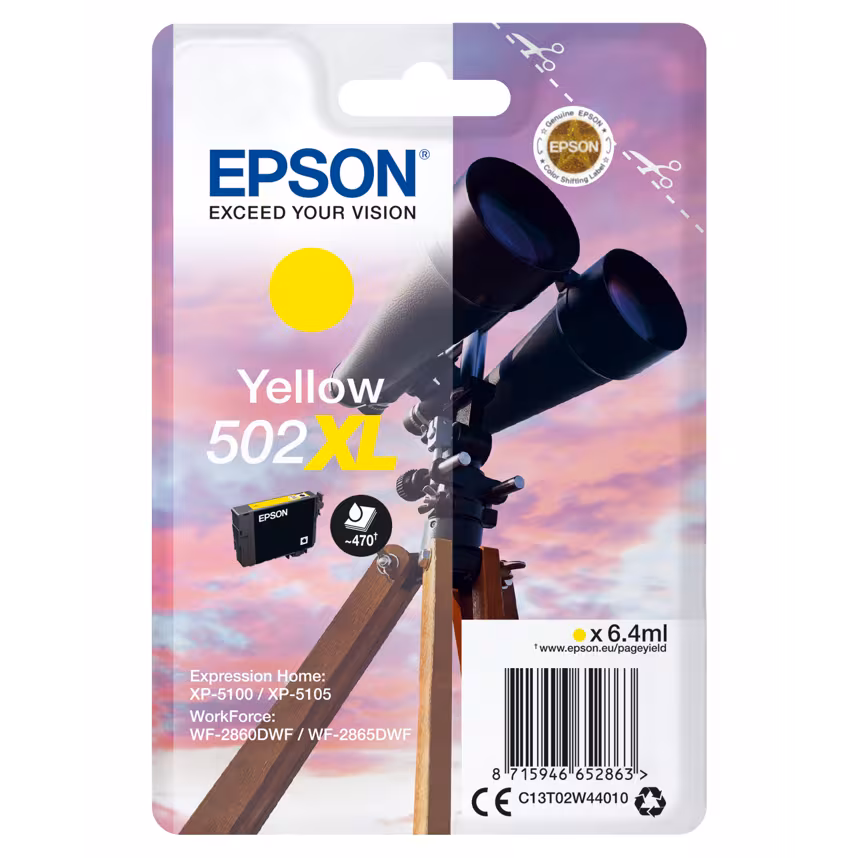 Epson 502XL Tinte Yellow 6,4ml