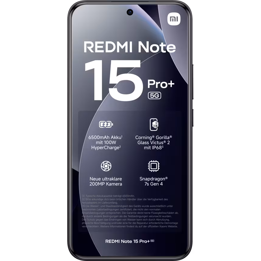 
Xiaomi Redmi Note 15 Pro+ 5G 256GB Black