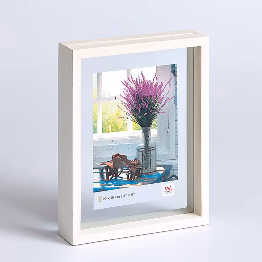 Bilderrahmen Rustic Portrait 10x15cm Holz weiß
