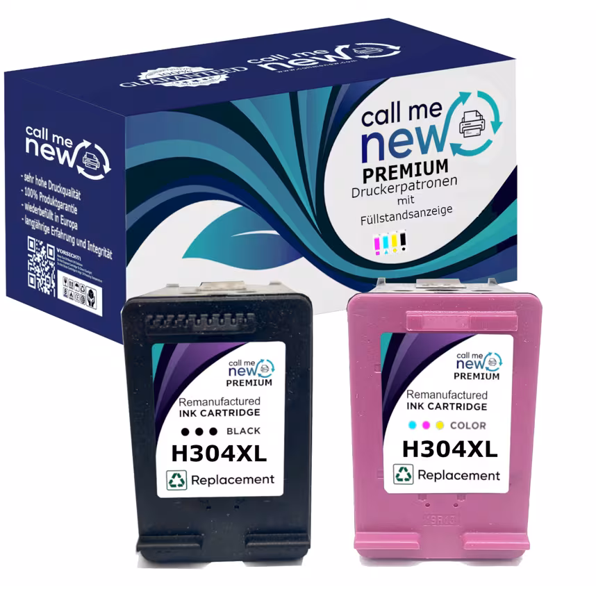 CMN Premium aufber. Tintenpatrone f&uuml;r HP304XL Multipack