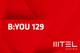 Eine Grafik mit rotem Hintergrund. In weiß steht folgender Text: "B:YOU 129." Das weiße MTEL Logo befindet sich in der rechten unteren Ecke.