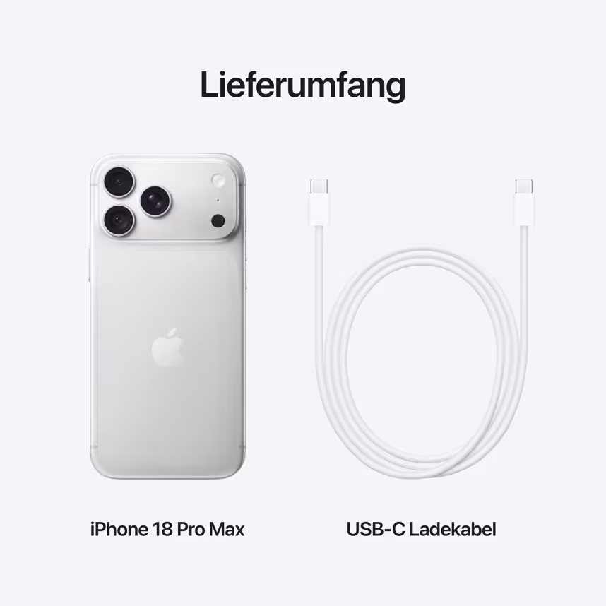 Apple iPhone 18 Pro Max 512GB Silber