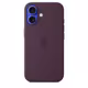  Apple iPhone 16 Silikon Case mit Magsafe plum 