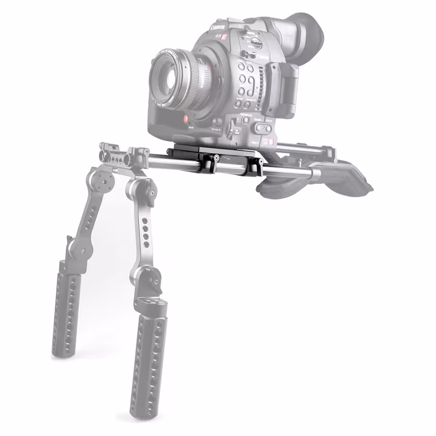 SmallRig Montageplatte mit 15mm-Rodklemmen 