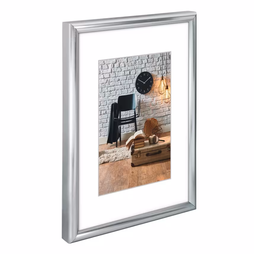 Hama 66436 Rahmen Kunststoff Sevilla 30x45 Silber Matt 