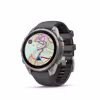 Garmin Fenix 9 Pro inReach 47mm Titan Silikonarmband Graphit/Schwarz