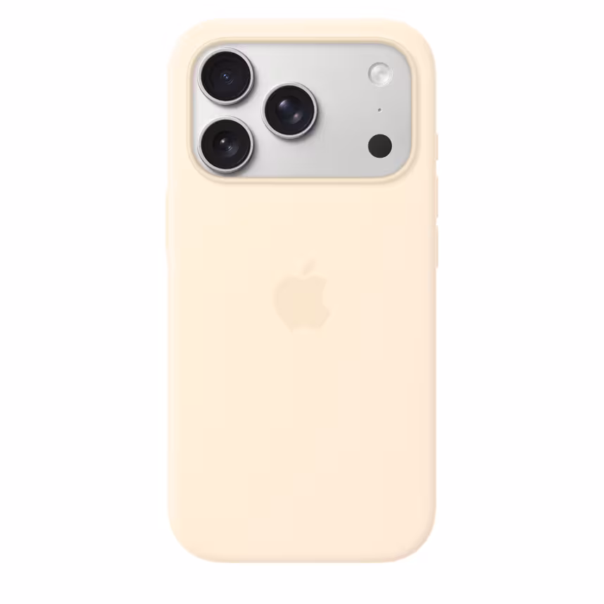 Apple Back Silikon Case mit MagSafe iPhone 17 Pro vanille