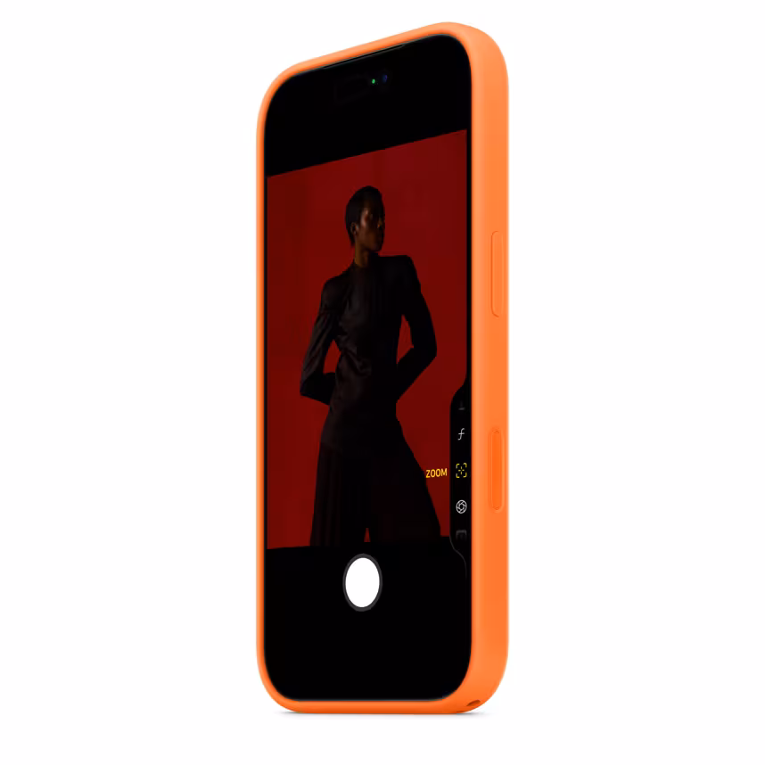 Apple iPhone 17 Pro Silicone Case mit MagSafe Orange
