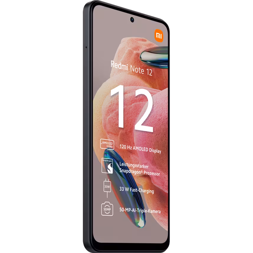Xiaomi Redmi Note 12 4G 128GB schwarz 