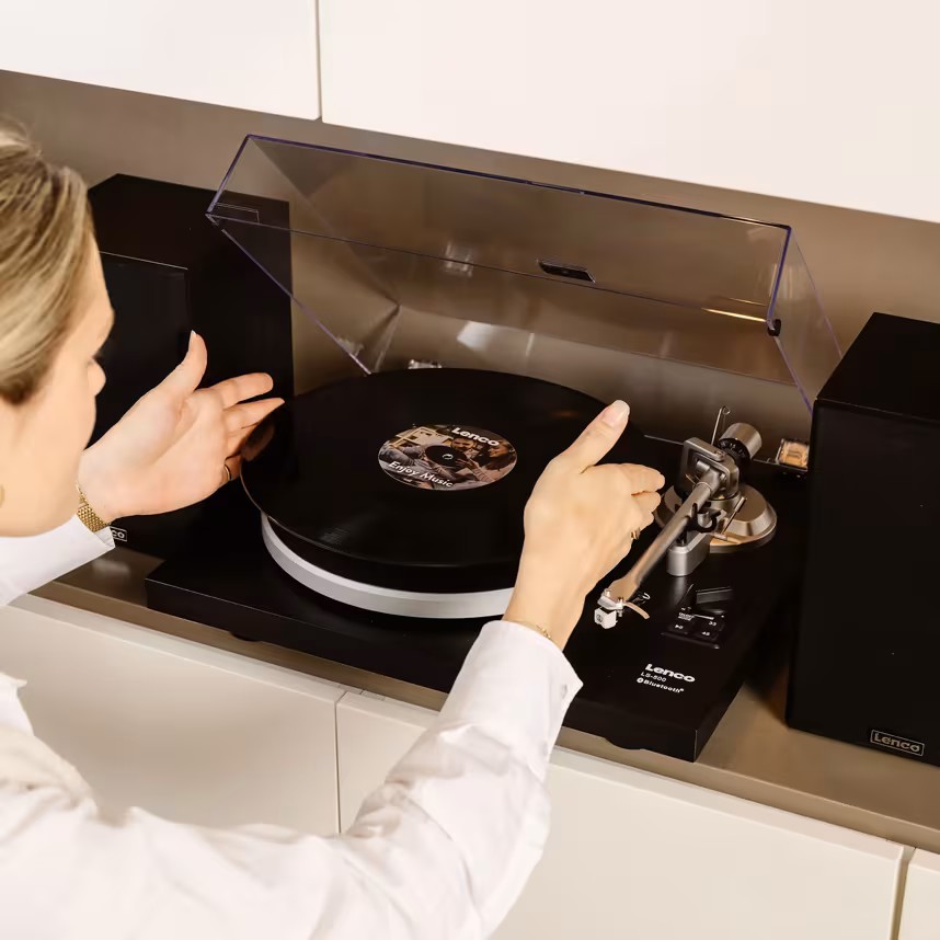 Lenco LS-500BK - Bluetooth Plattenspieler Schwarz