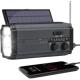 Felixx Outdoor FM/AM Radio Solar mit LED 4500mAh schwarz