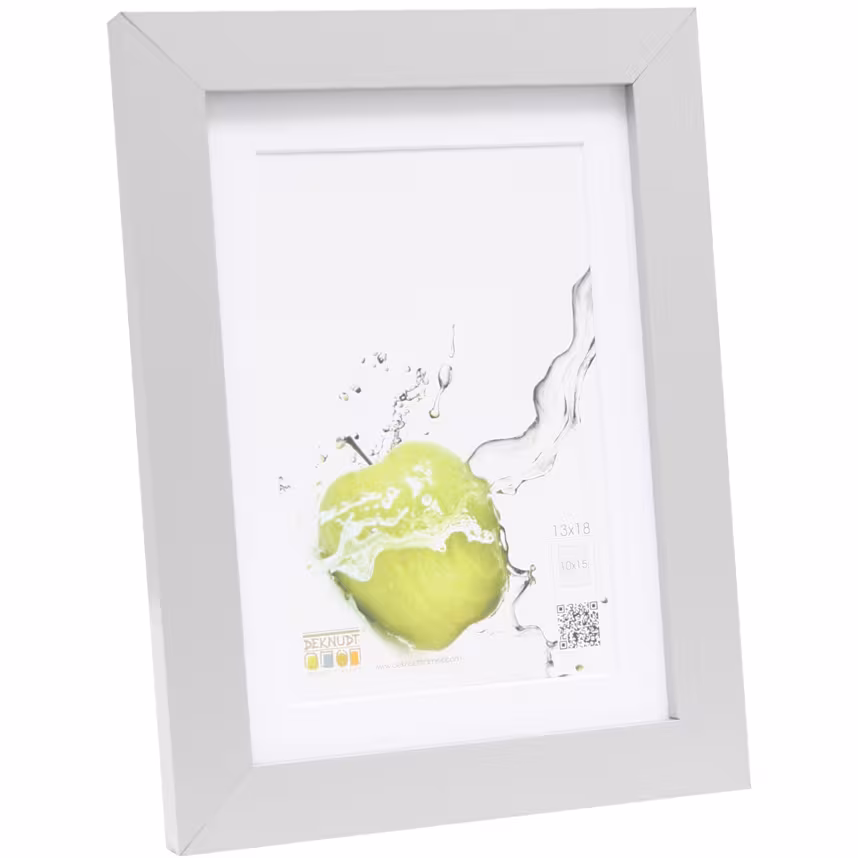 Rahmen Deknudt 13x18 silber mit Passepartout 10x15