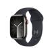 Apple Watch S9 GPS+Cellular Edelstahl grau 41mm mitternacht