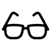 Sonnenbrillen-Icon schwarz