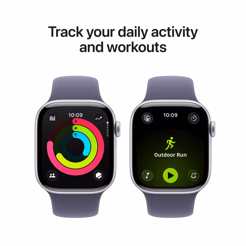 Apple Watch S11 GPS 42mm Silver Alu Case + Purple Fog Sport M/L
