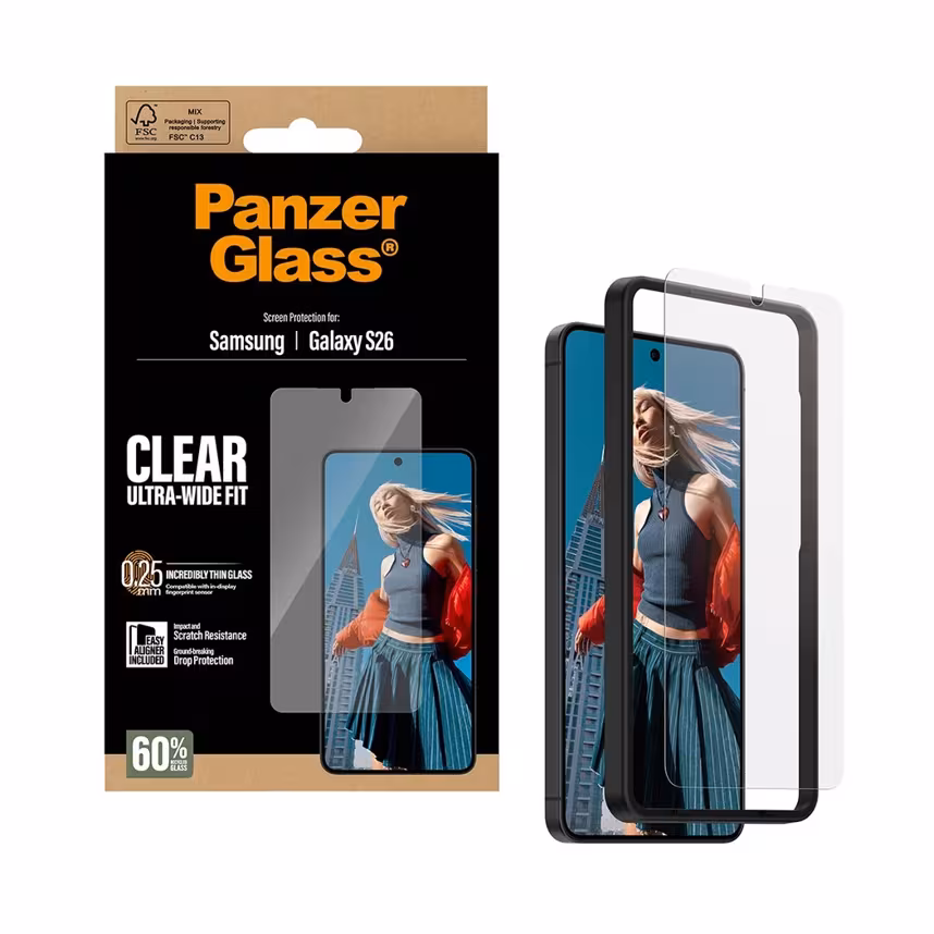 PanzerGlass Glas Samsung Galaxy S26 Ultra-Wide-Fit w. EasyAligner