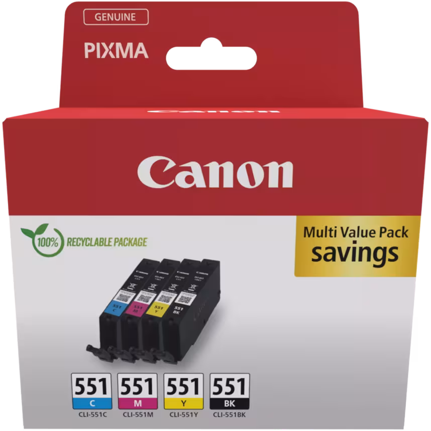 Canon CLI551 Tinte Multipack