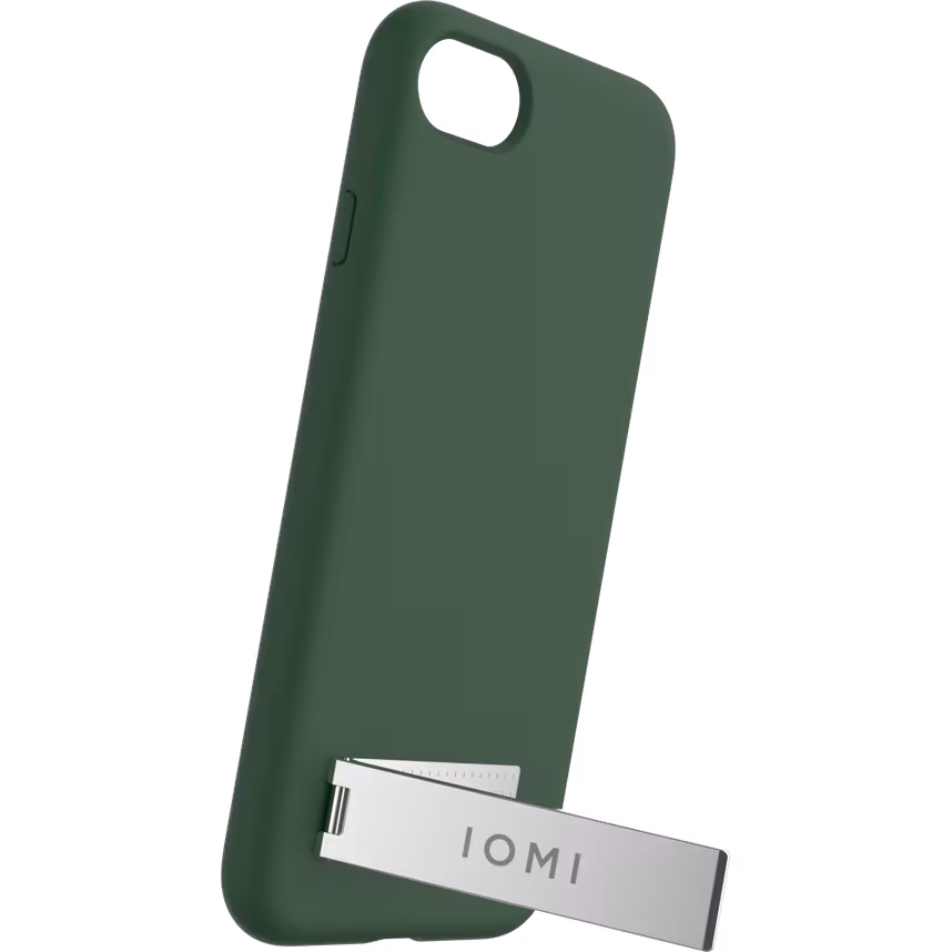 IOMI Backcover Silikon Kickstand Apple iPhone SE dark green