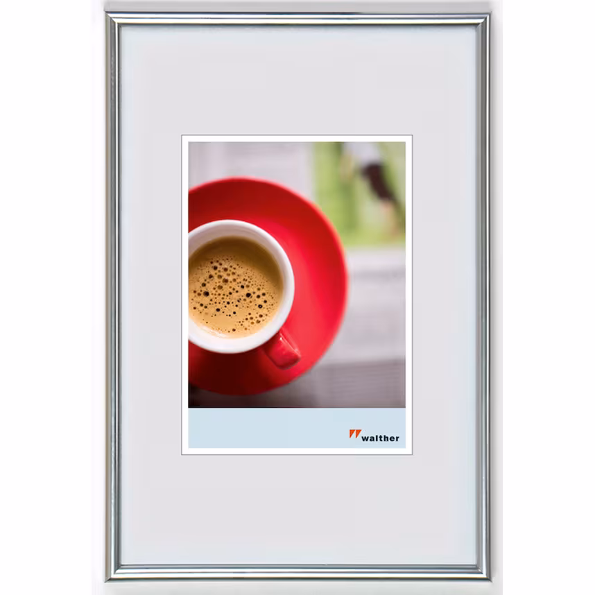 Bilderrahmen Galeria 40x60cm Kunststoff silber