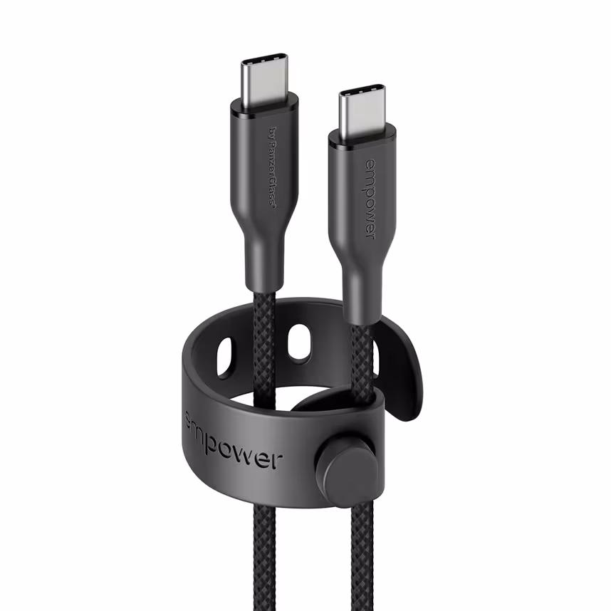 Emporia by PanzerGlass 60W USB-C/USB-C USB 2.0 1,2M Black
