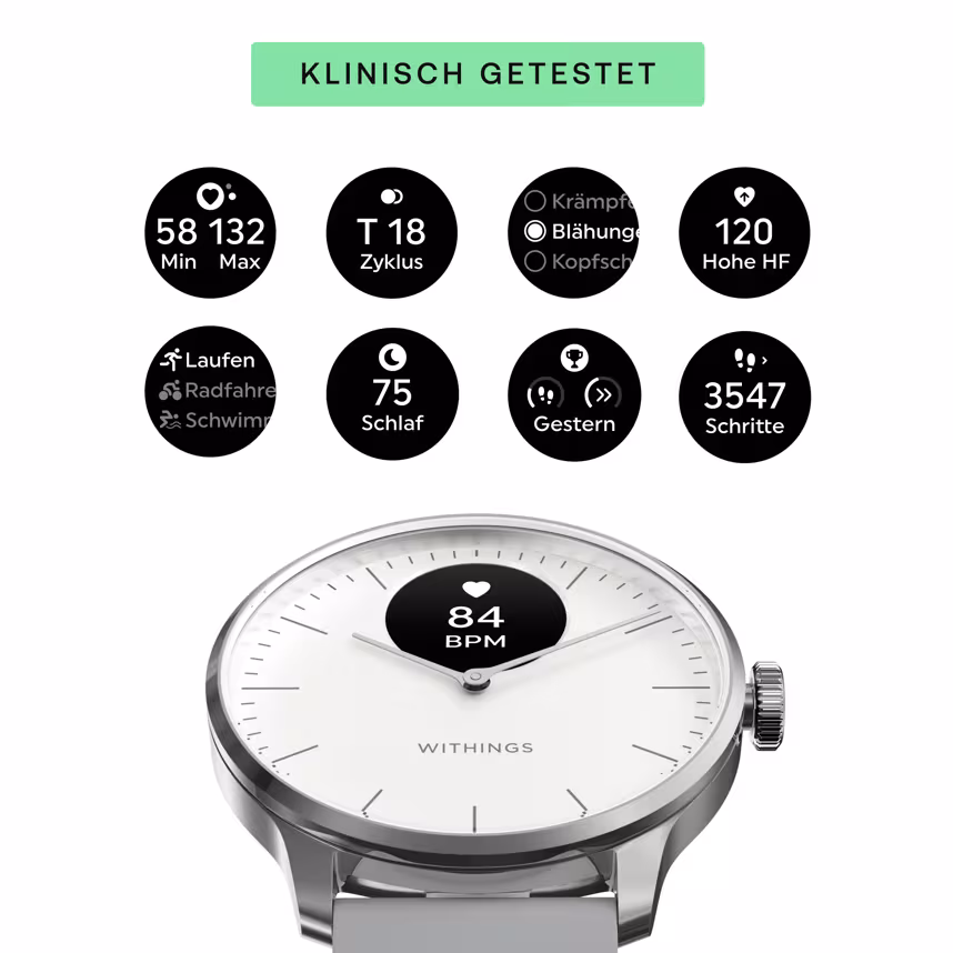 Withings Scanwatch light 37mm weiß