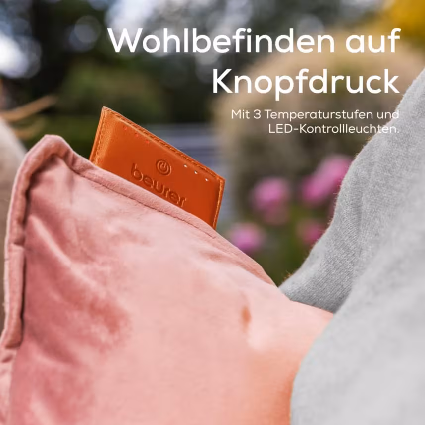 BEURER HK 77 Akku-Heizkissen blush-rose