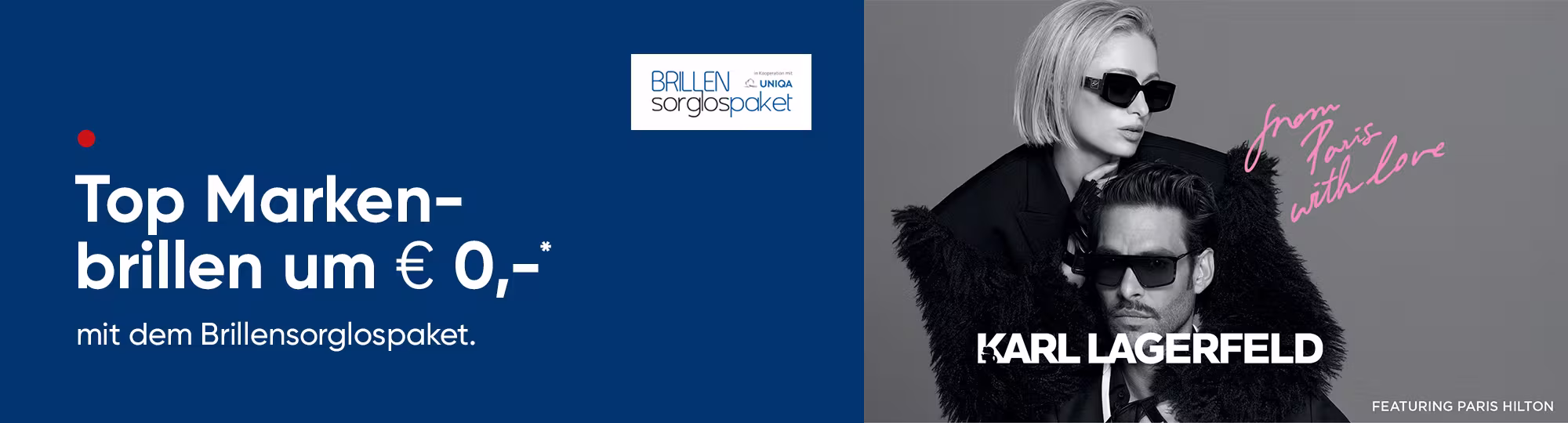 Neue Kollektion von Lagerfeld x Paris Hilton, jetzt bei Hartlauer erhältlich im Brillensorglospaket. Top Markenbrillen um 0 Euro * 