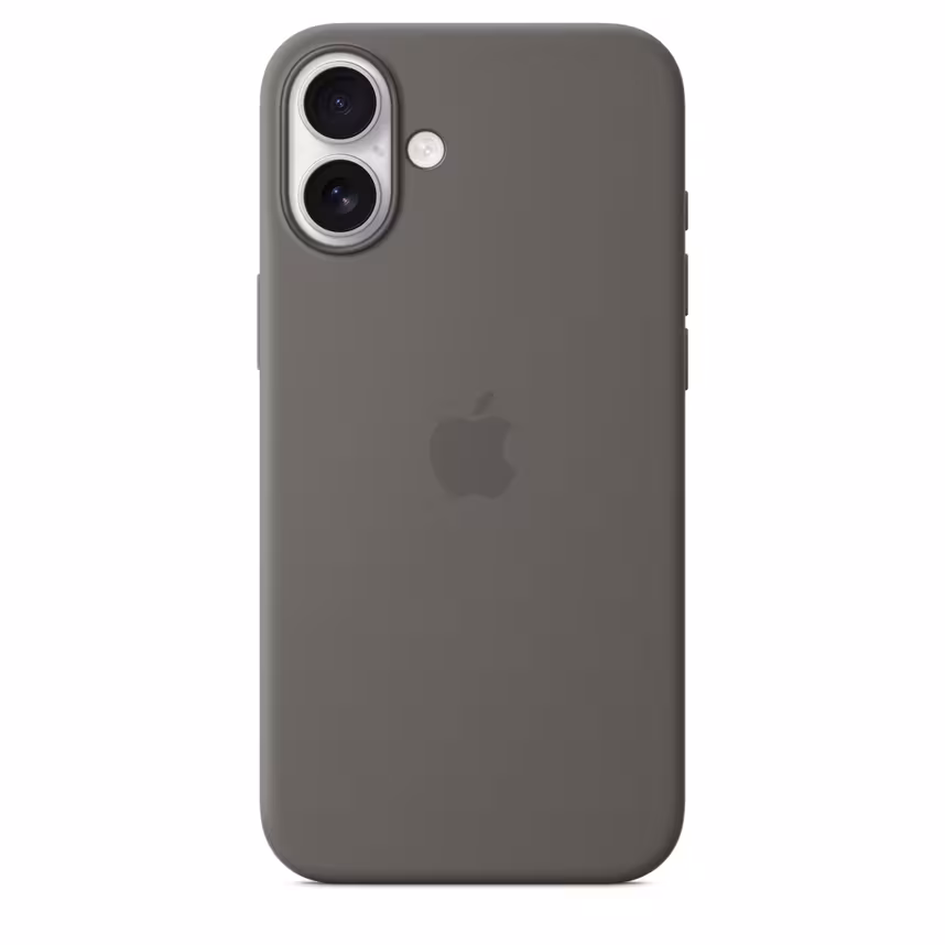  Apple iPhone 16 Plus Silikon Case mit Magsafe stone gray 