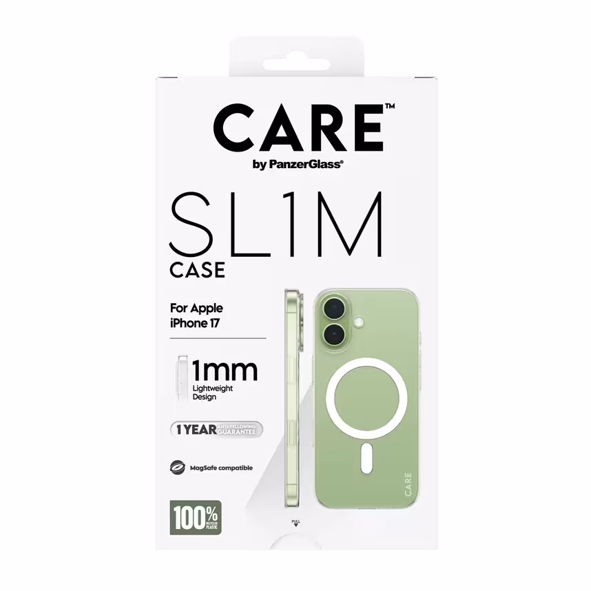 PanzerGlass CARE SL1M Case m.MagSafe iPhone 17 Clear
