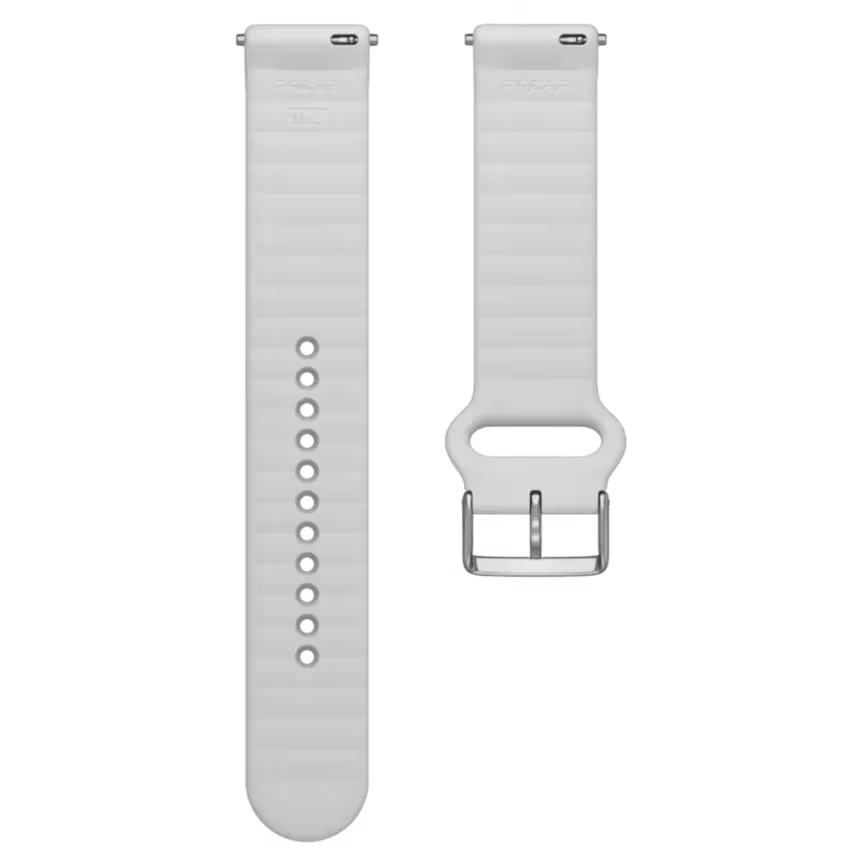 Polar Armband Sil 20mm S-L wei&szlig;