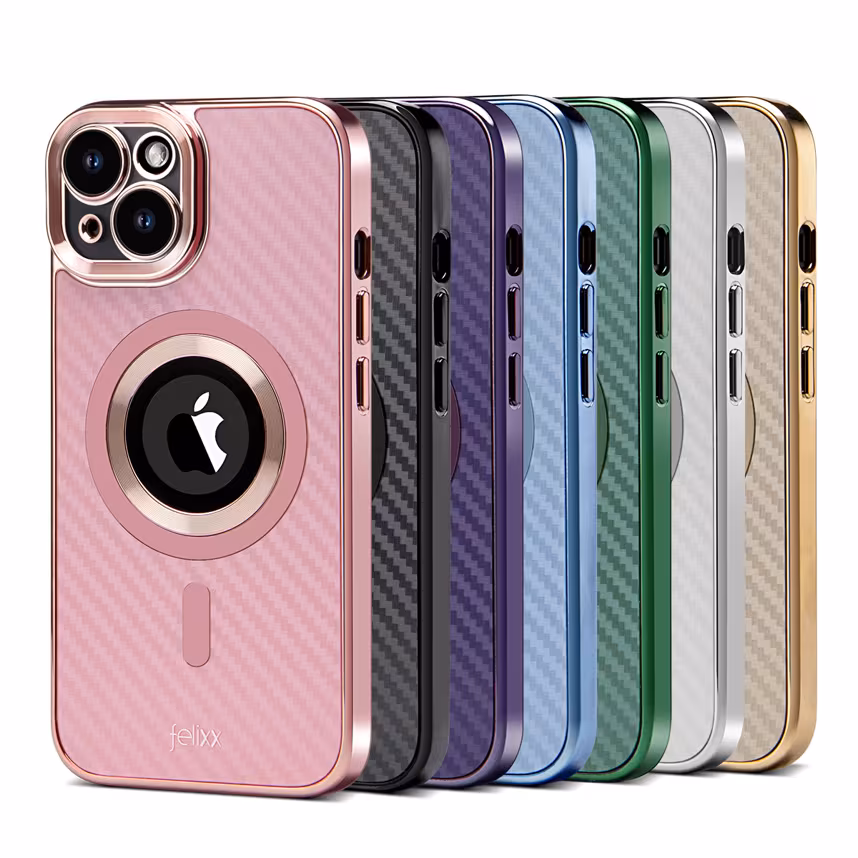 Felixx Back Carbon App iPhone 15 gold