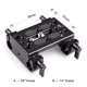 SmallRig Montageplatte mit 15mm-Rodklemmen 