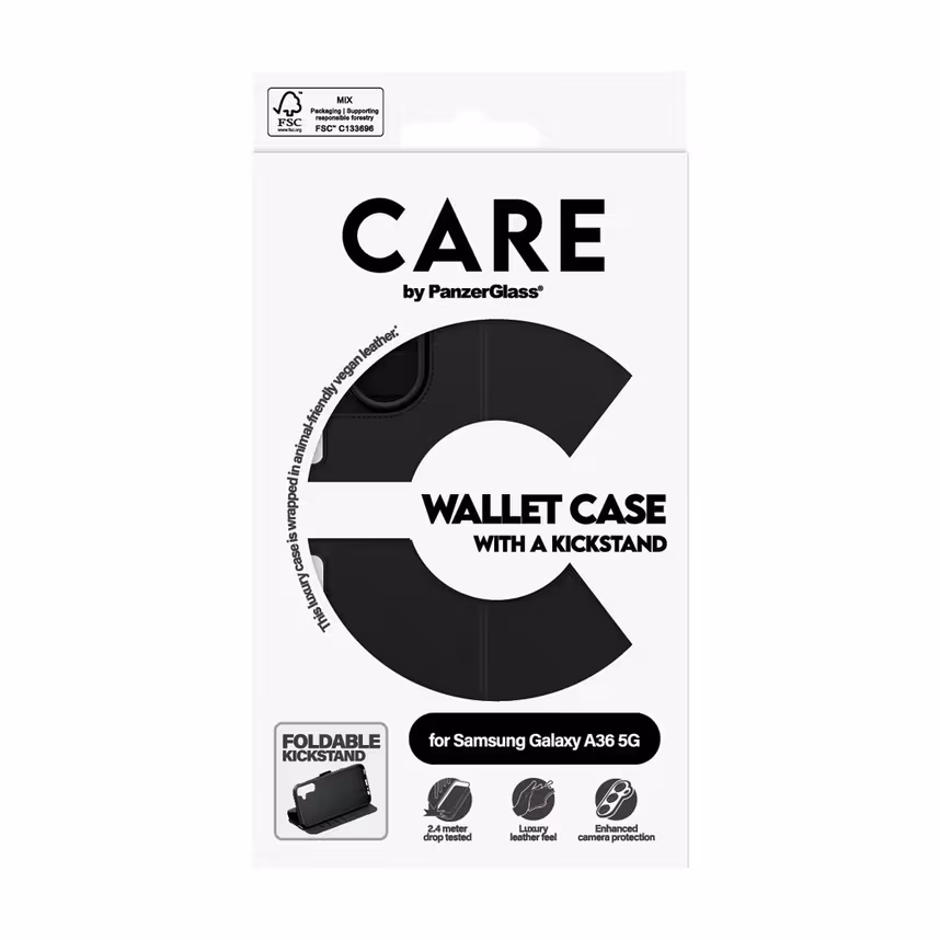 PanzerGlass CARE Wallet Case Kickstand Samsung Galaxy A36 5G